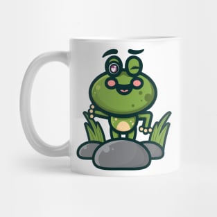 Happy Rock Frog Mug